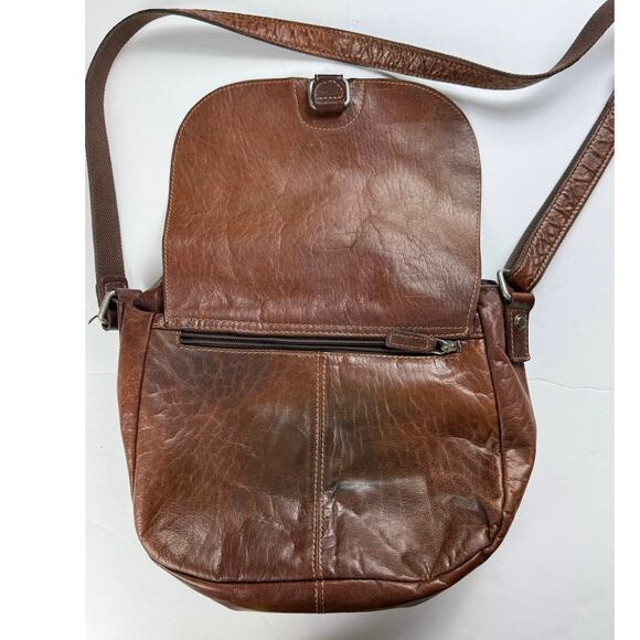 JACK GEORGES Leather Crossbody Bag with Adjustable Strap - Picture 8 of 10